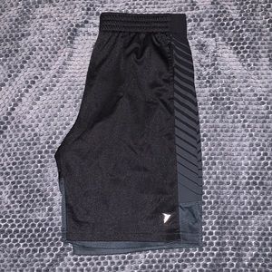 Black and Gray Men’s Active Shorts